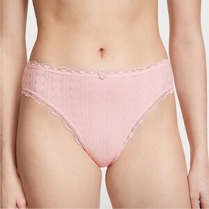 Victoria's Secret Stretch Cotton High-Leg Brief Panty Pretty Blossom XXL NEW